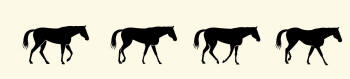 Horse Walking Illustration Revealing Paws